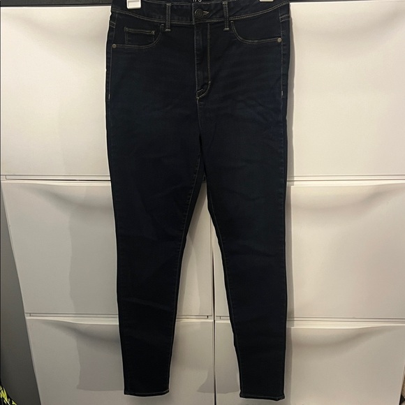 Time and Tru Women's Deep Blue Skinny Jeans - Picture 1 of 3